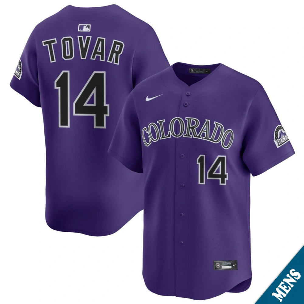 Men's Colorado Rockies Ezequiel Tovar #14 Purple Alternate Limited Jersey