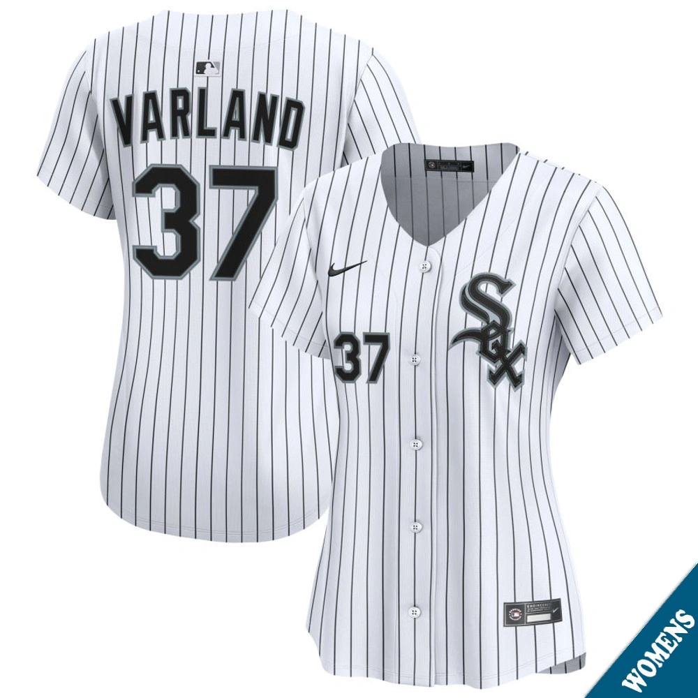 Women's Chicago White Sox Gus Varland #37 Home White Limited Jersey Women's Chicago White Sox Gus Varland #37 Home White Limited Jersey