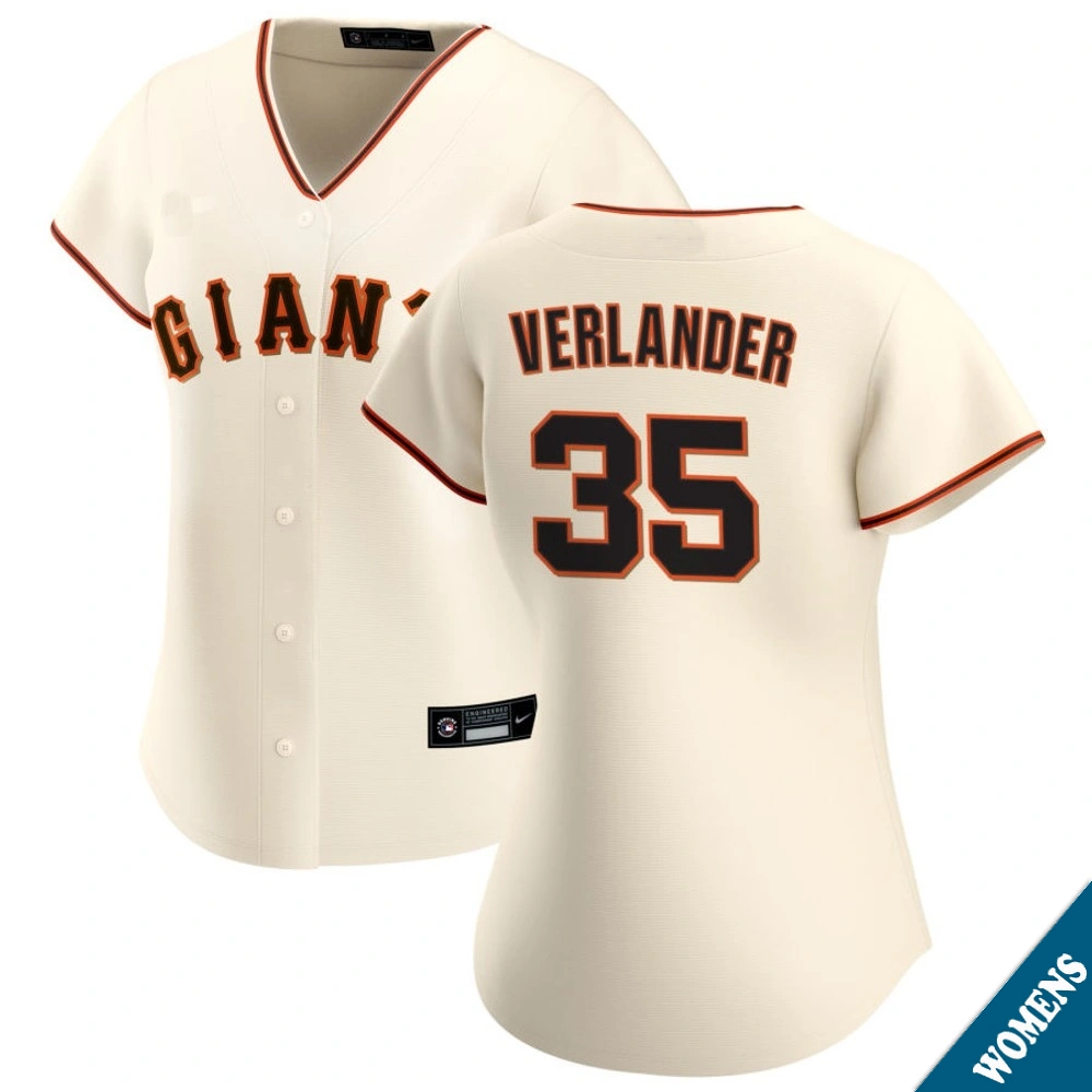 Women's San Francisco Giants Justin Verlander #35 Home Cream Replica Jersey