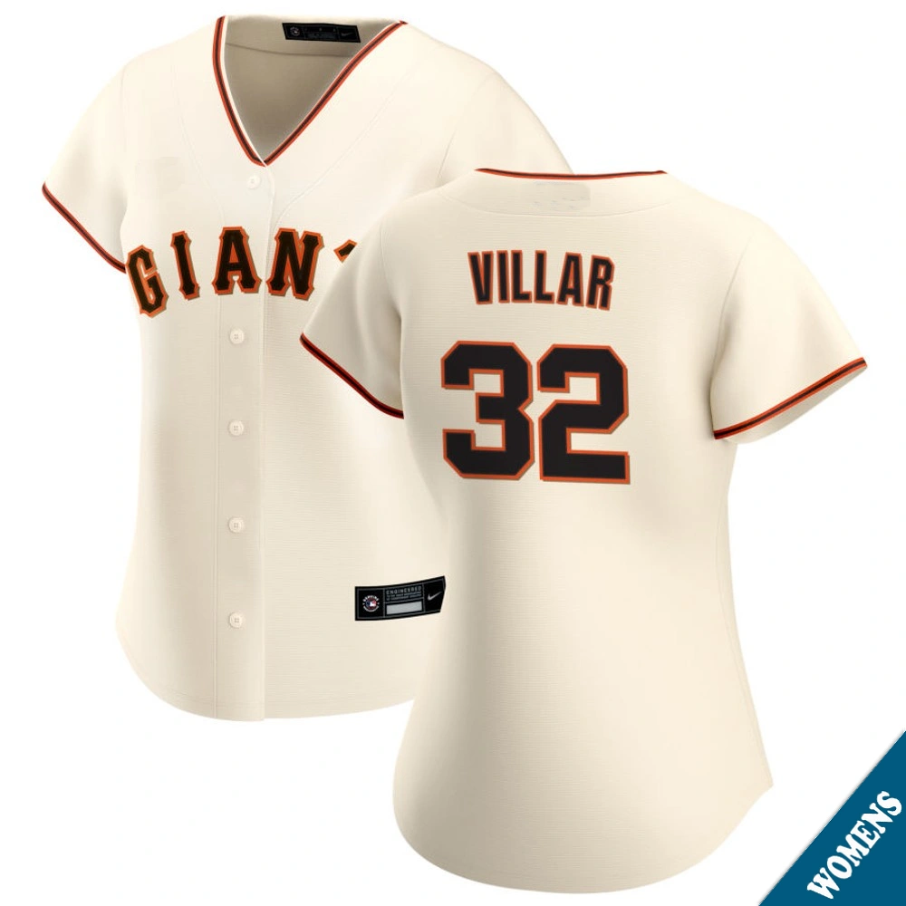 Women's San Francisco Giants David Villar #32 Home Cream Replica Jersey