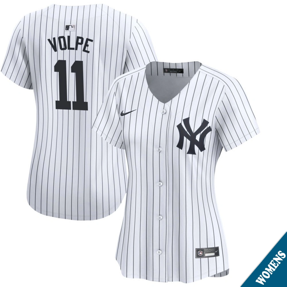 Women's New York Yankees Anthony Volpe #11 Home White Limited Jersey