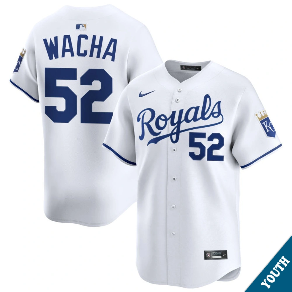 Youth Kansas City Royals Michael Wacha #52 Home White Limited Jersey