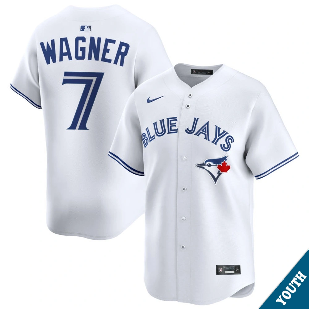 Youth Toronto Blue Jays Will Wagner #7 Home White Limited Jersey
