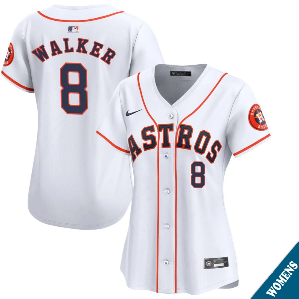 Women's Houston Astros Christian Walker #8 Home White Limited Jersey