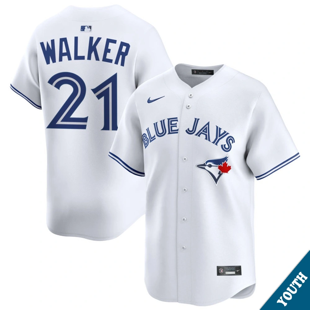 Youth Toronto Blue Jays Josh Walker #21 Home White Limited Jersey