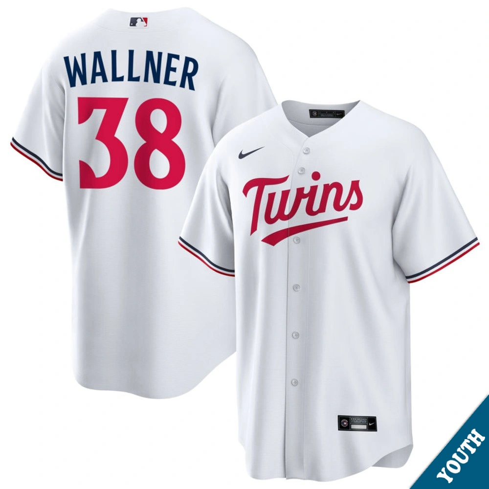 Youth Minnesota Twins Matt Wallner #38 Home White Replica Jersey