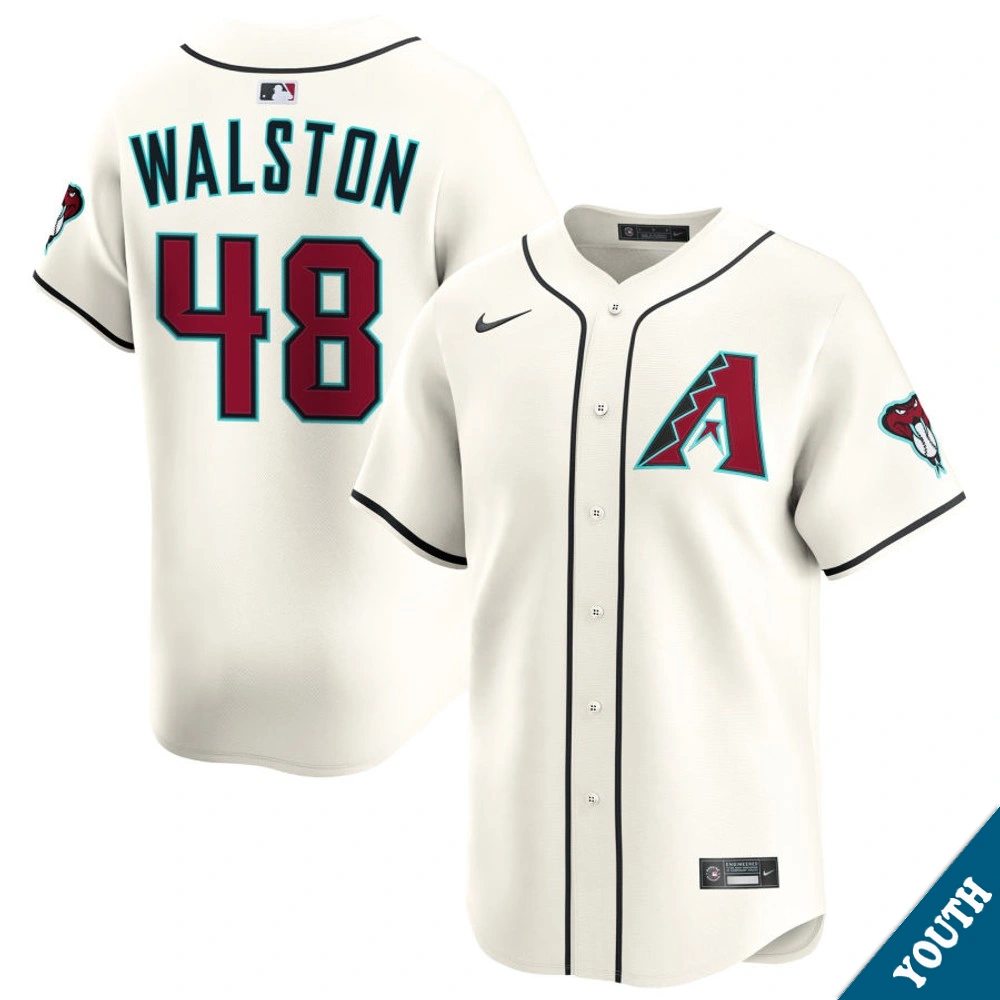 Youth Arizona Diamondbacks Blake Walston #48 Home Cream Limited Jersey