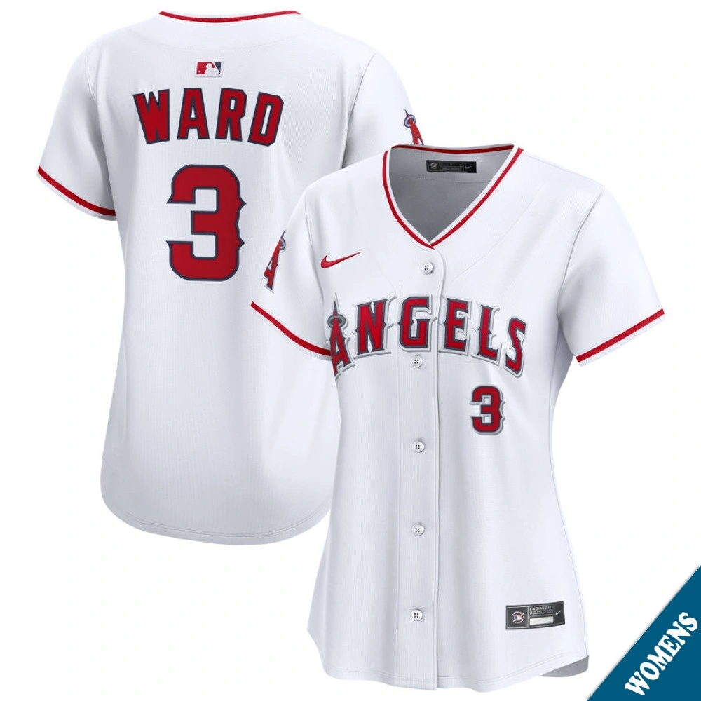Women's Los Angeles Angels Taylor Ward #3 Home White Limited Jersey