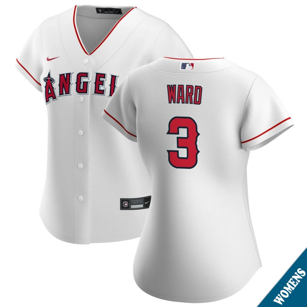 Women's Los Angeles Angels Taylor Ward #3 Home White Replica Jersey