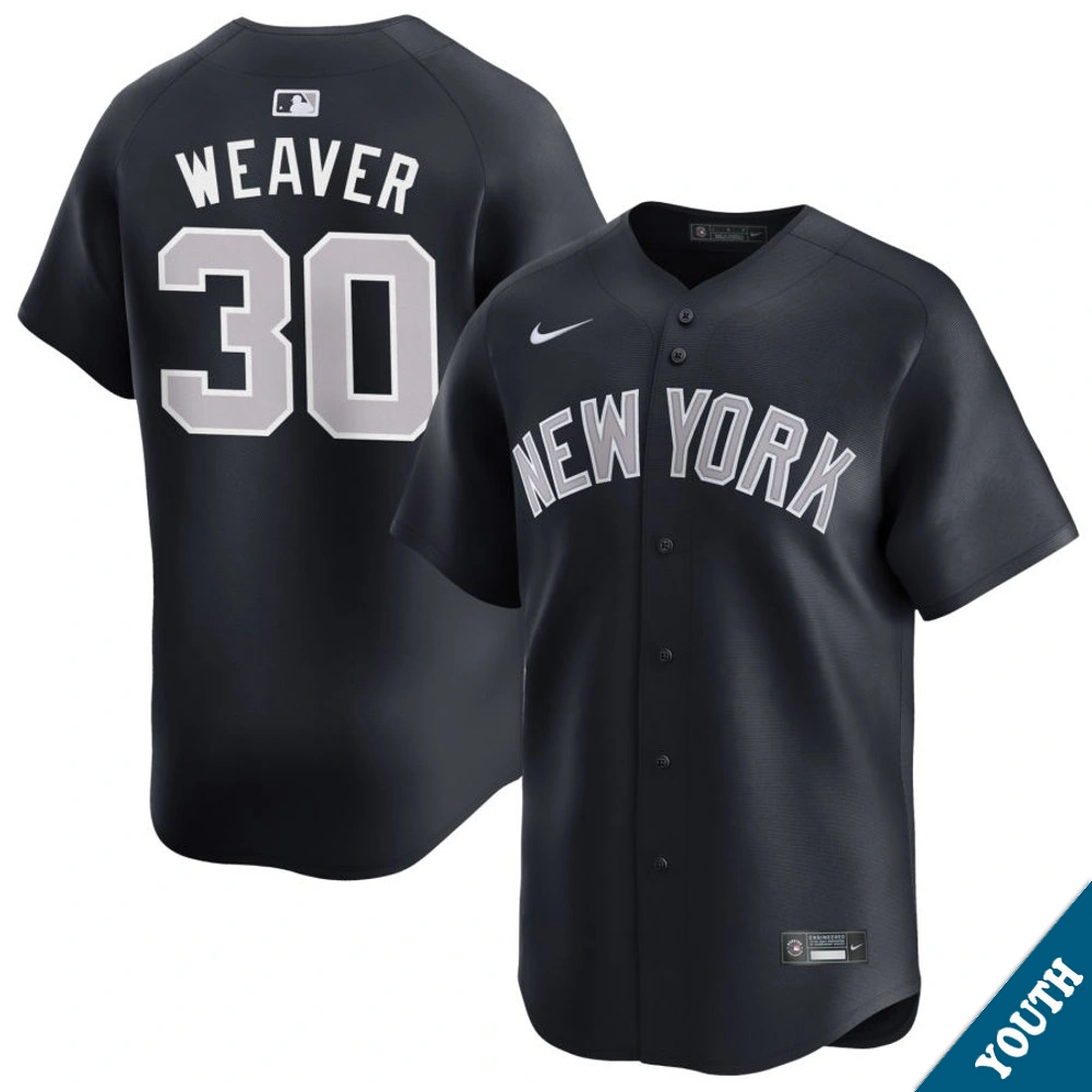 Youth New York Yankees Luke Weaver #30 Navy Alternate Limited Jersey
