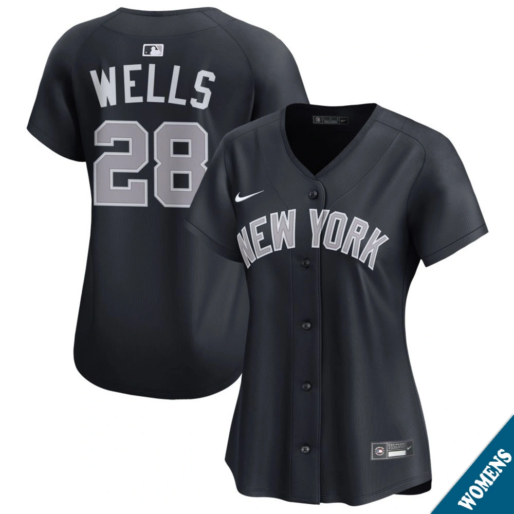 Women's New York Yankees Austin Wells #28 Navy Alternate Limited Jersey