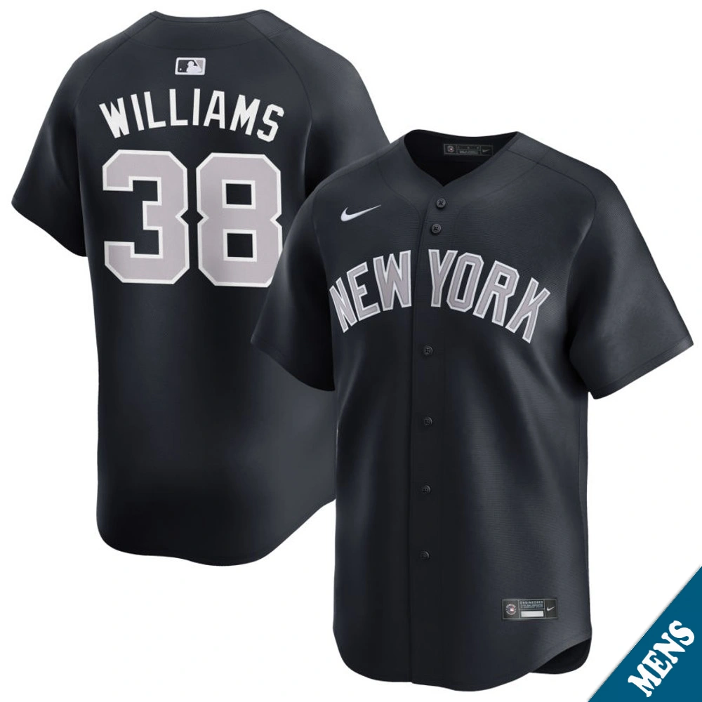 Men's New York Yankees Devin Williams #38 Navy Alternate Limited Jersey