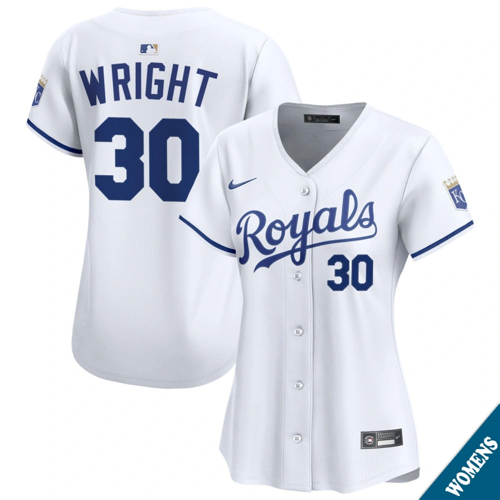 Women's Kansas City Royals Kyle Wright #30 Home White Limited Jersey