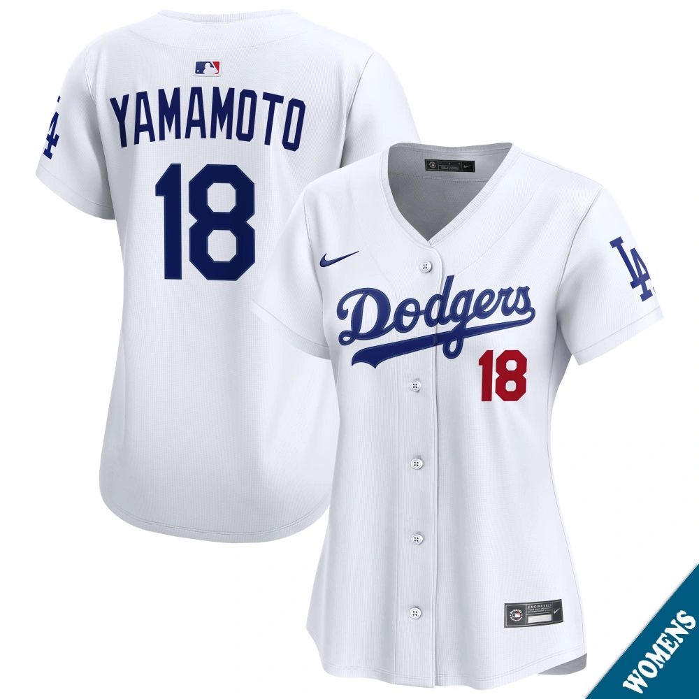 Women's Los Angeles Dodgers Yoshinobu Yamamoto #18 Home White Limited Jersey