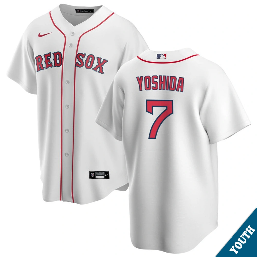 Youth Boston Red Sox Masataka Yoshida #7 Home White Replica Jersey