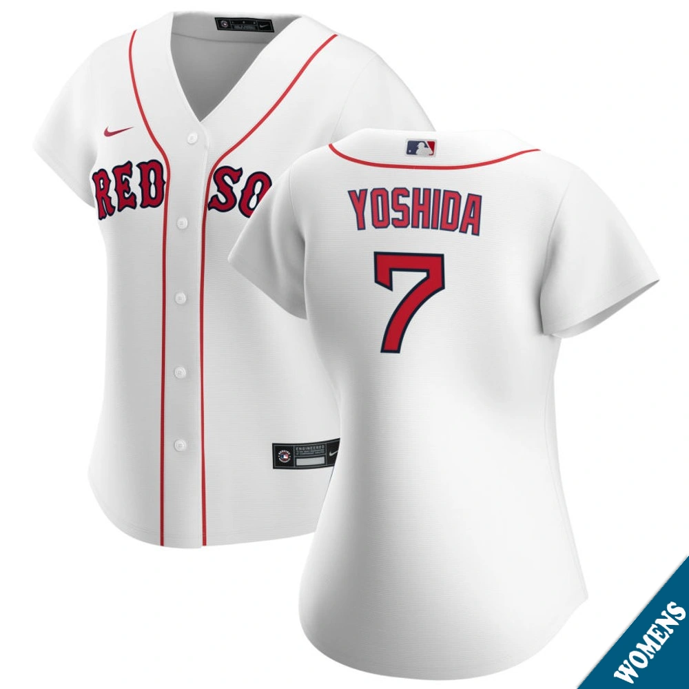 Women's Boston Red Sox Masataka Yoshida #7 Home White Replica Jersey Women's Boston Red Sox Masataka Yoshida #7 Home White Replica Jersey